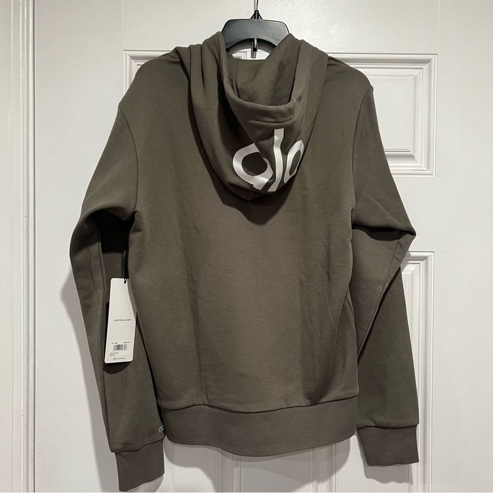 Alo Men’s Caliber Hoodie in Olive Branch Size M - Picture 4 of 12